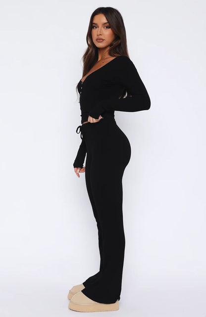 Dont Wake Me Up Pyjama Set Black