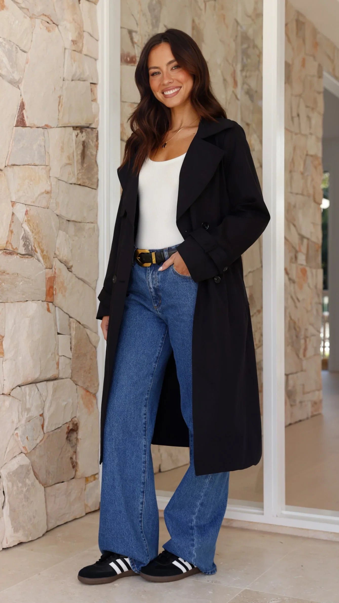 Byron Trench Coat Black