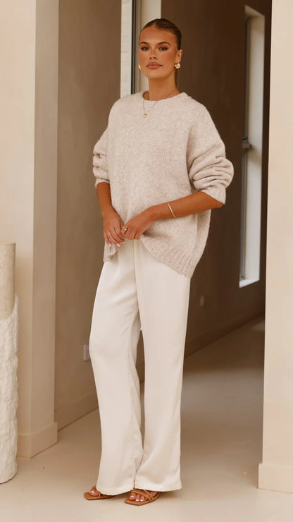 Mila Knit Jumper Oatmeal
