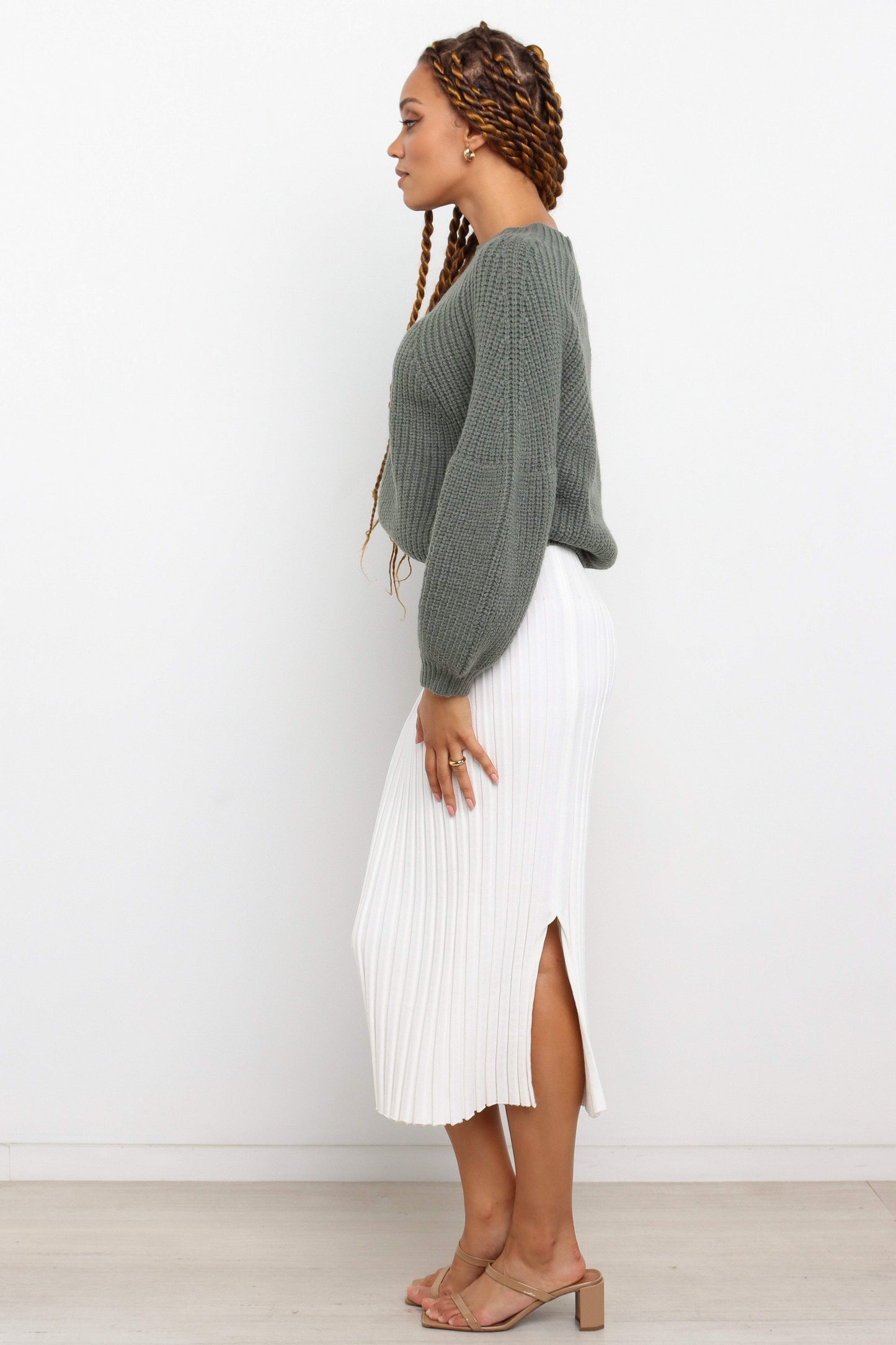 London Knit Sweater Emerald