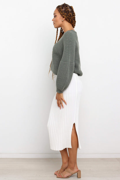 London Knit Sweater Emerald