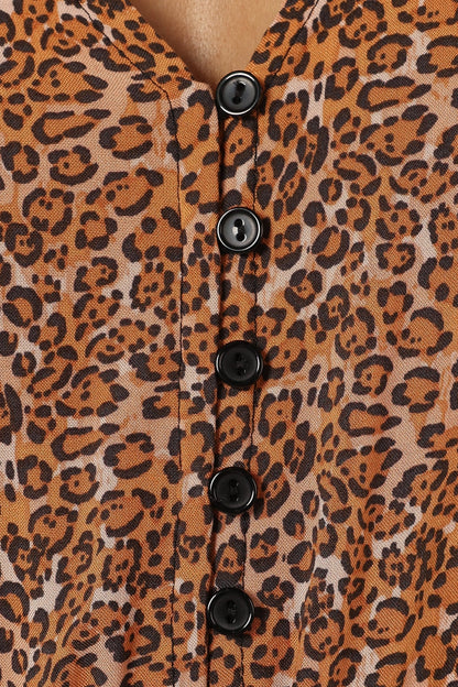 Kelda Dress Leopard Print