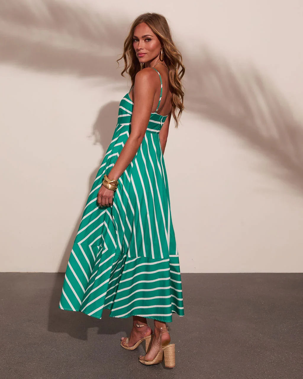 Sea Calling Cotton Striped Maxi Dress
