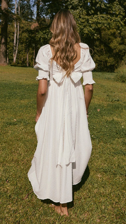 Cierra Midi Dress White