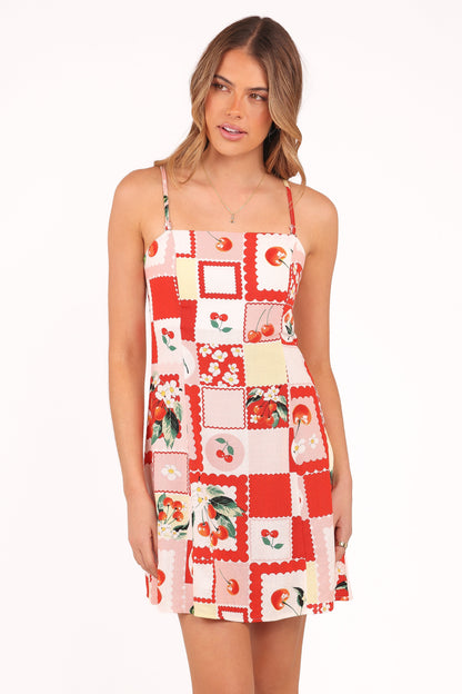 Loredana Mini Dress Cherry