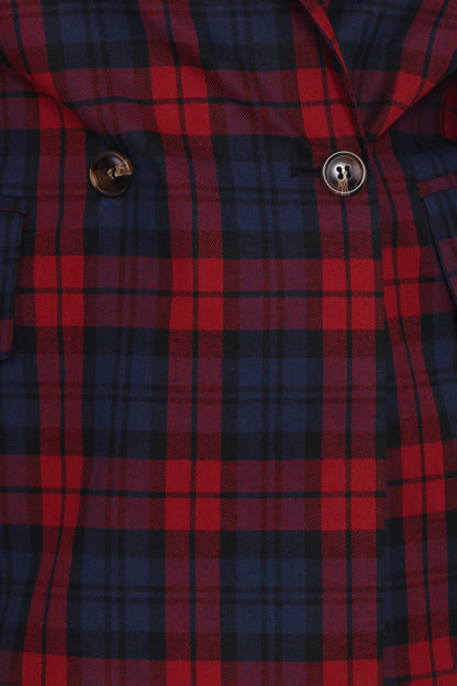 Juliette Blazer Red Plaid