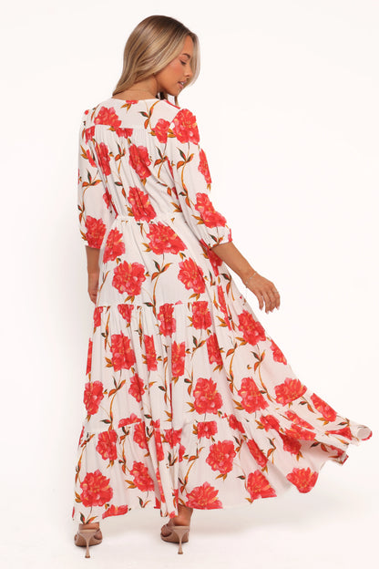 Kelda Dress Red Floral