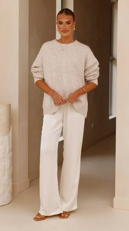 Mila Knit Jumper Oatmeal