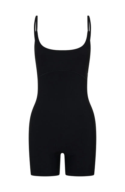 Track Playsuit Black