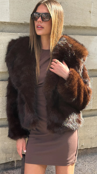 Tatia Jacket Dark Brown