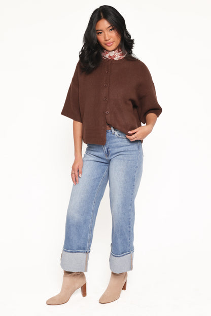 Lilith Knit Top Chocolate Brown