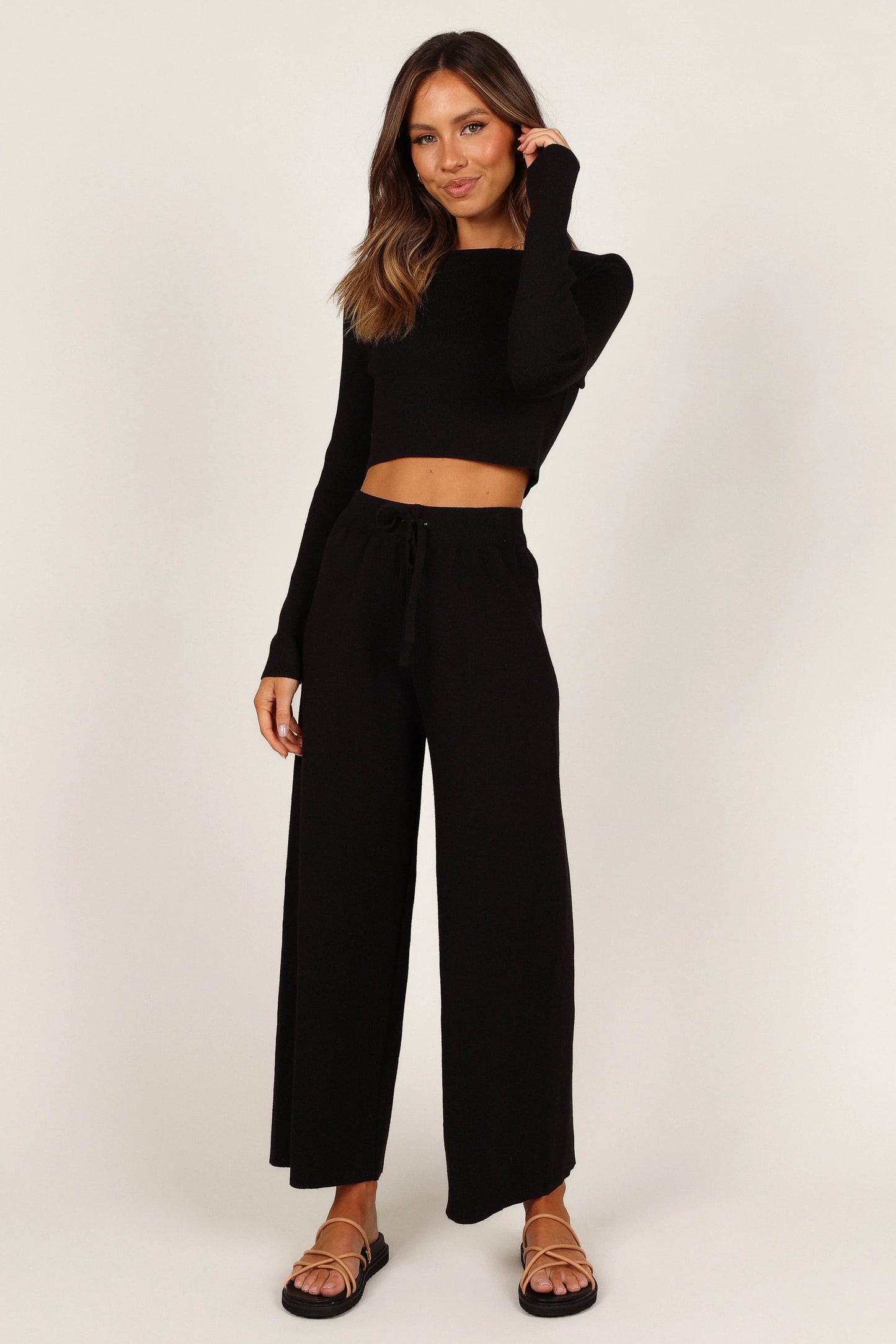 Ayers Long Sleeve Set Black
