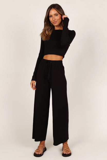 Ayers Long Sleeve Set Black