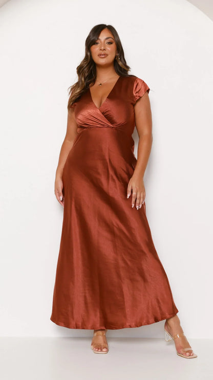 Selma Maxi Dress Rust
