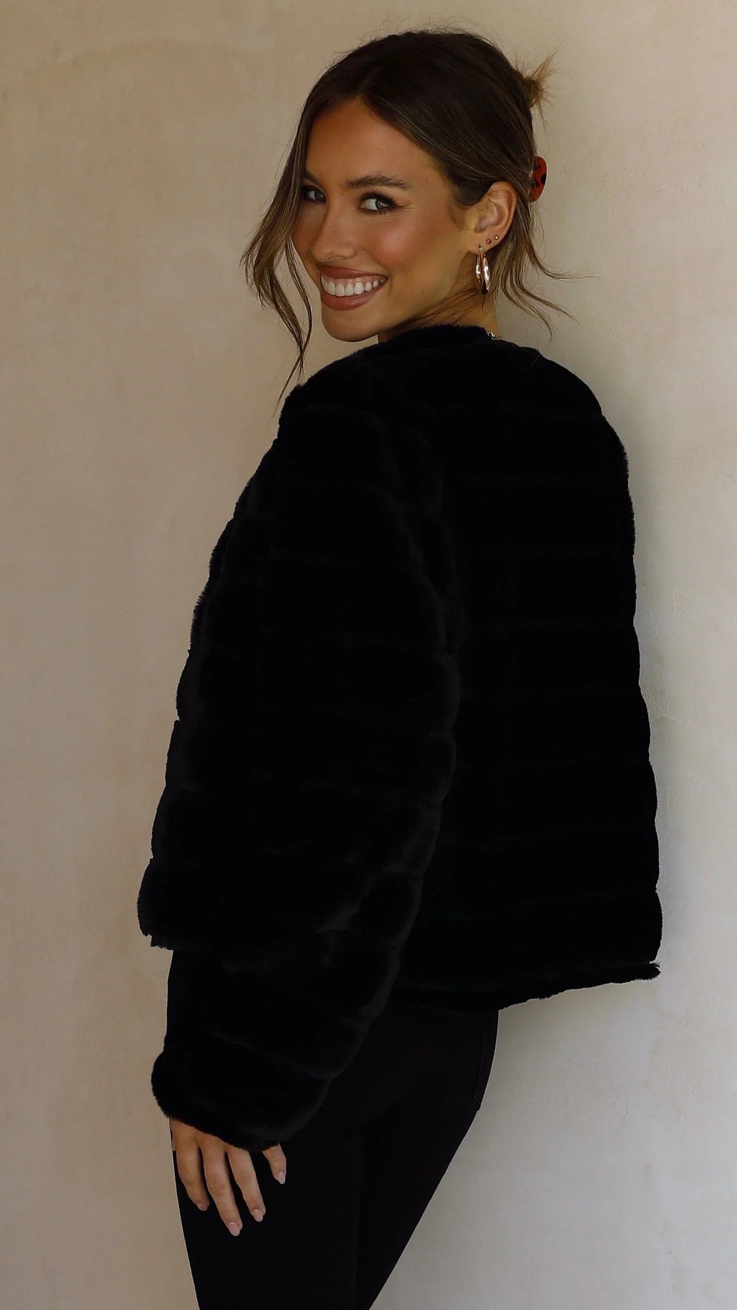 Tully Crop Jacket Black