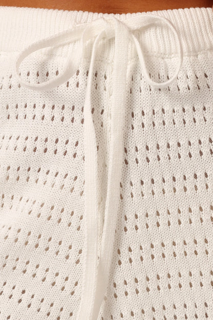 Ryleigh Knit Short White