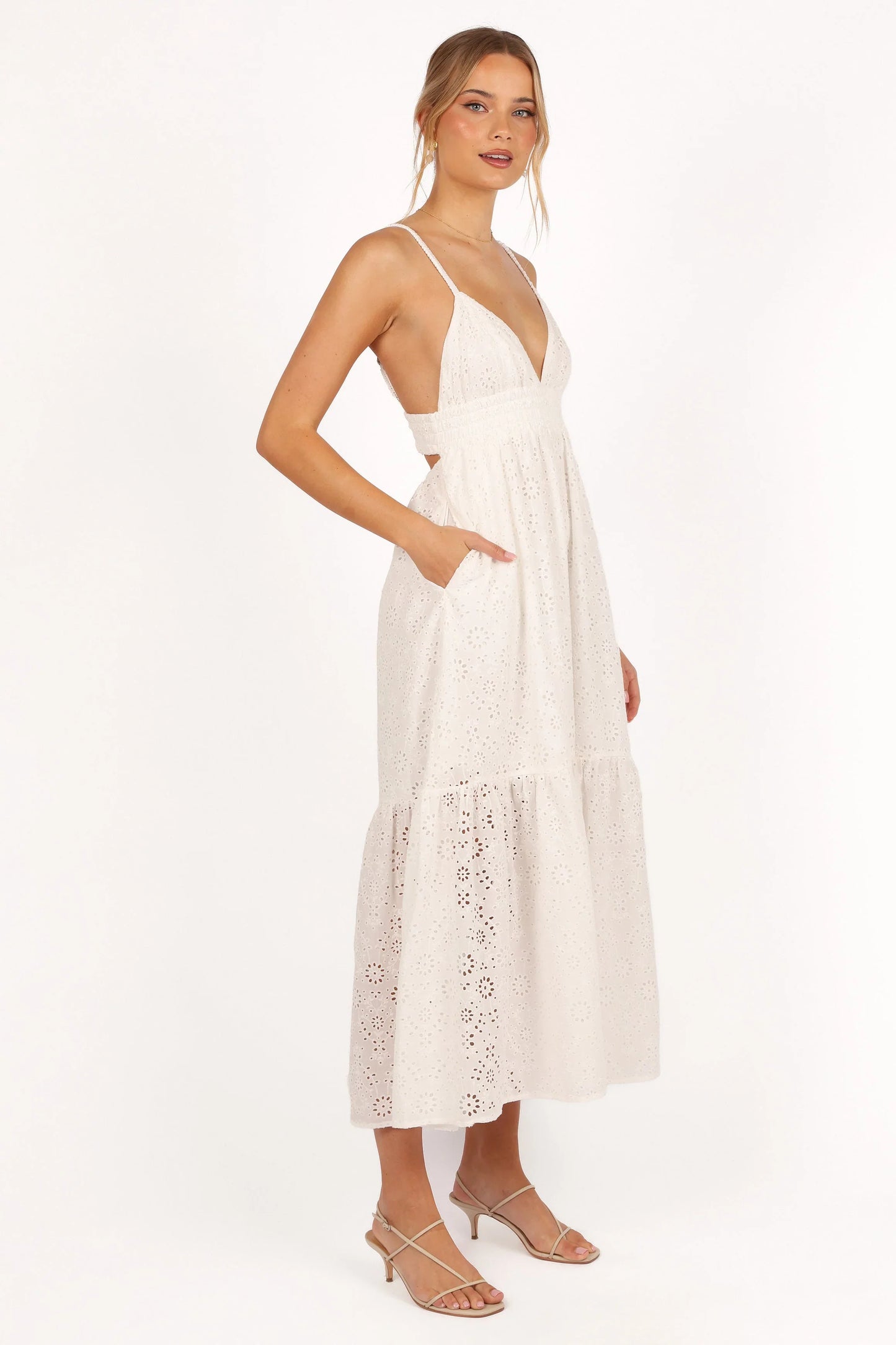 Ivannah Midi Dress Ivory