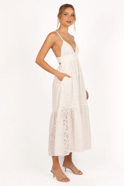 Ivannah Midi Dress Ivory