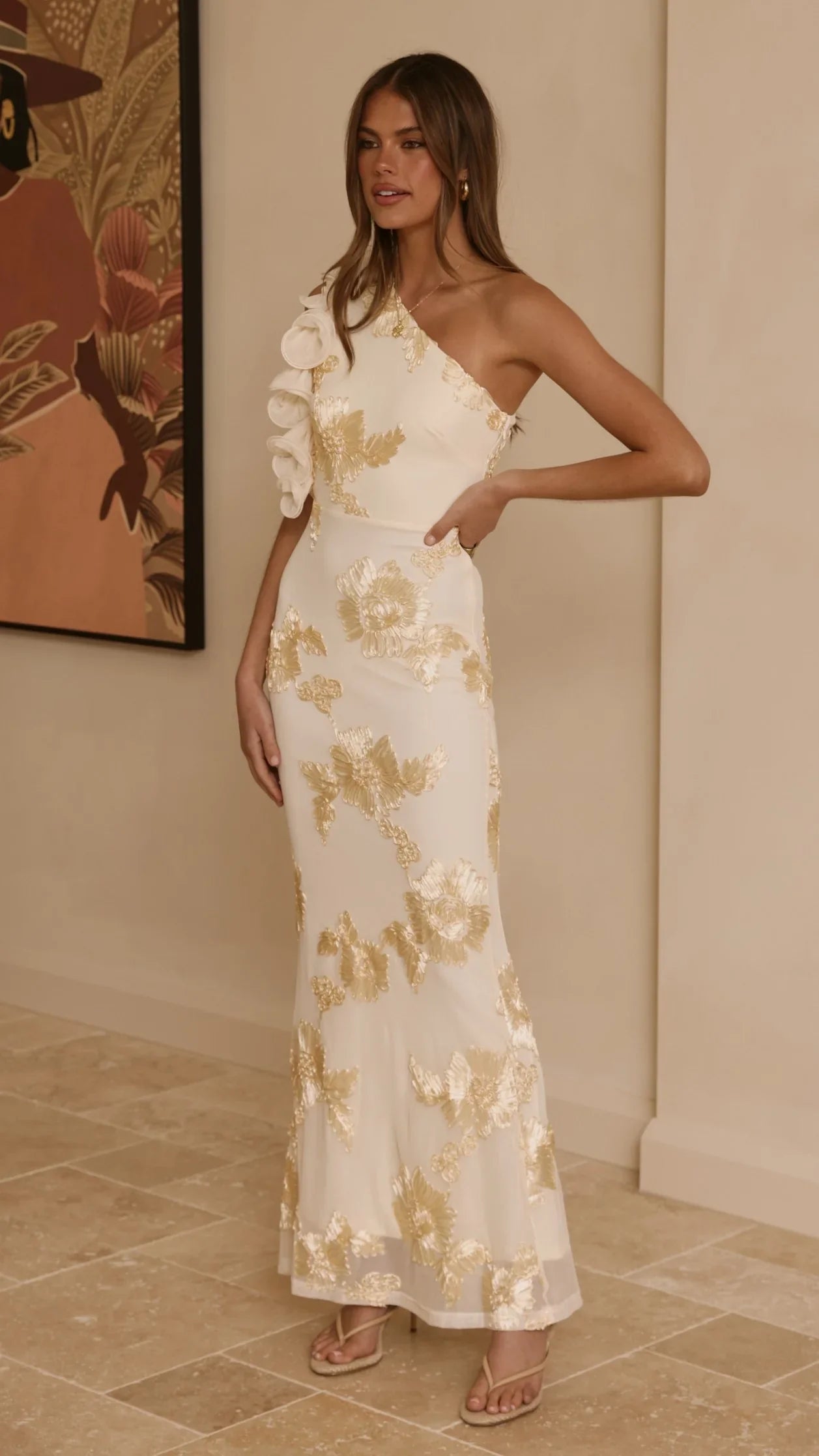 Darlee Maxi Dress Yellow Floral