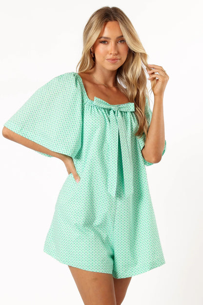 Chelsea Romper Mint Green