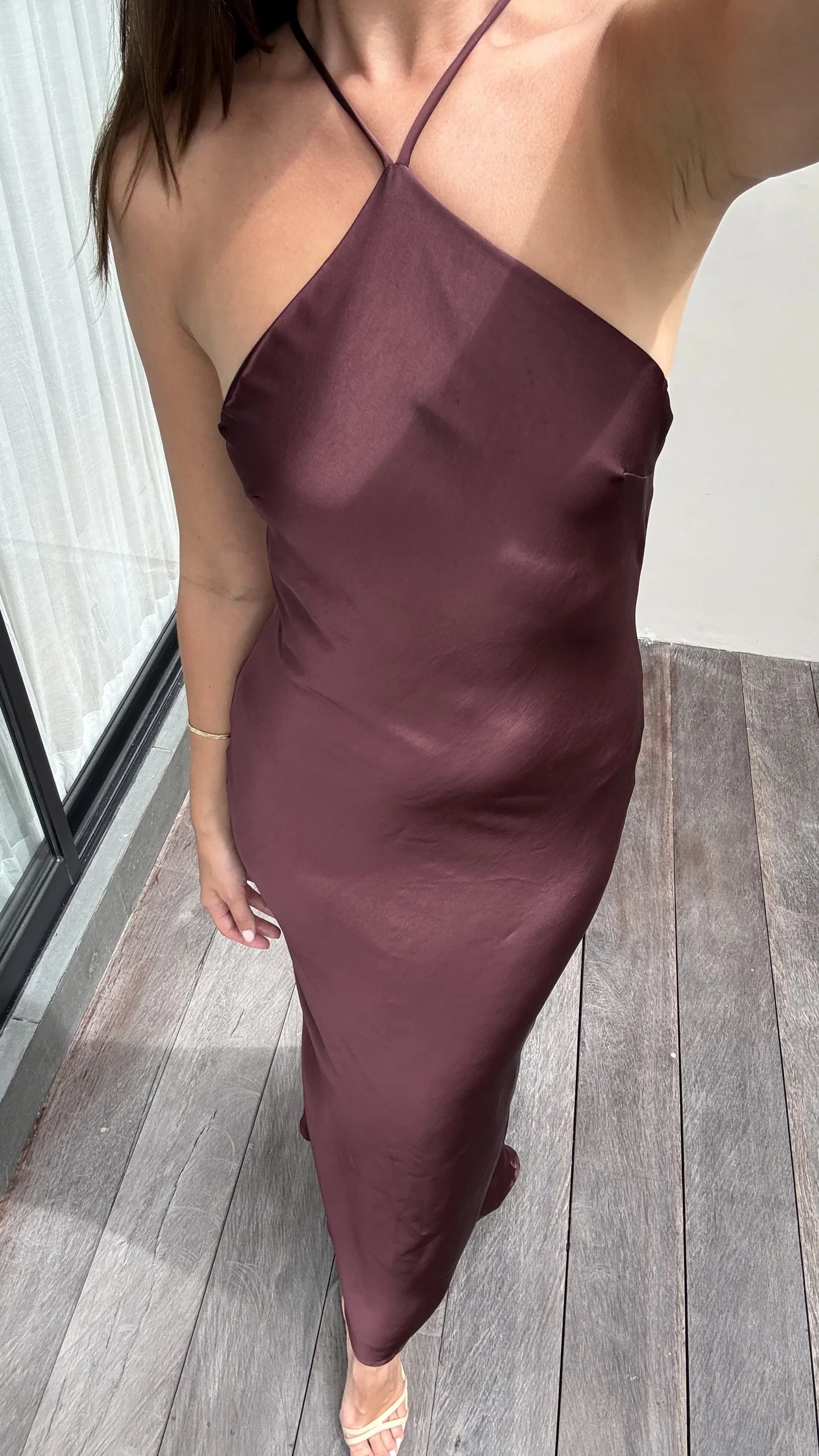 Chiara Maxi Dress Chocolate
