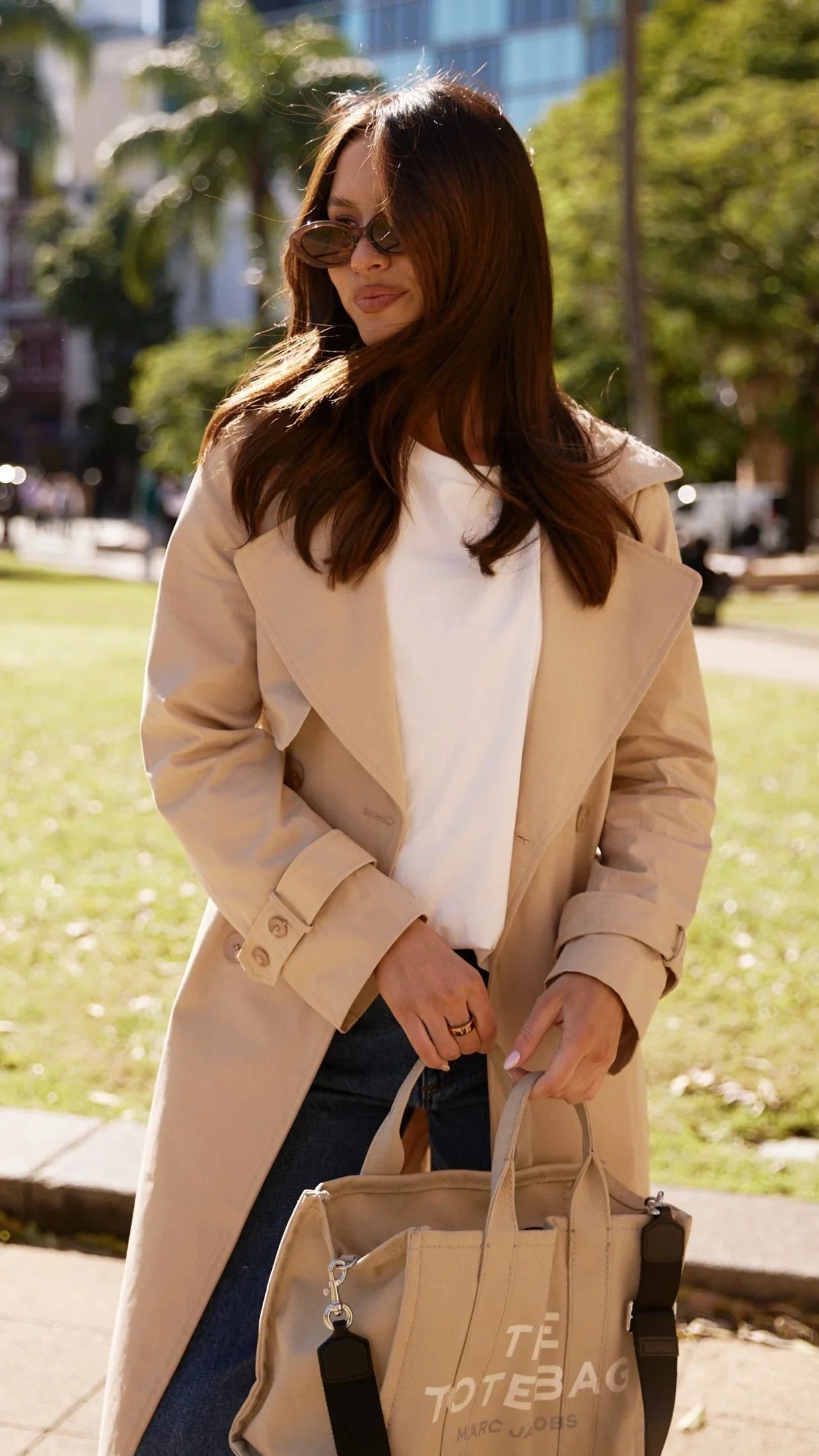 Byron Trench Coat Camel