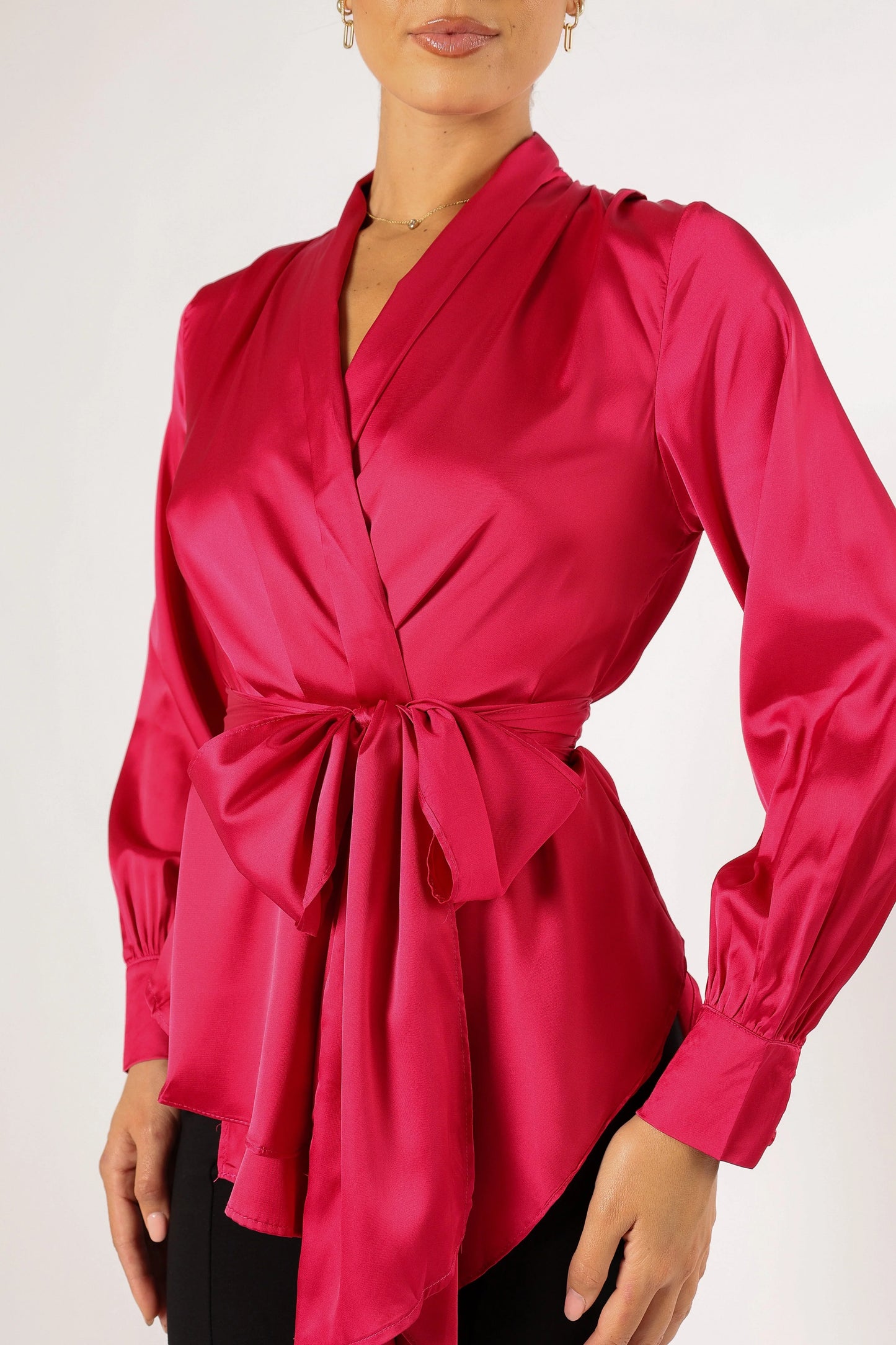 Aydin Wrap Top Magenta
