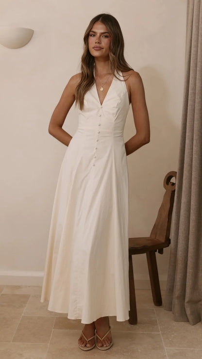 Kaia Maxi Dress Vanilla
