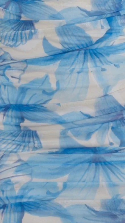 Saila Mini Dress Ocean Bloom