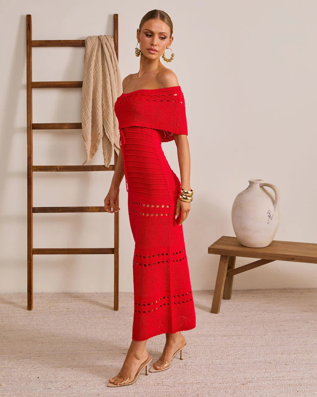 Siena Sun Strapless Knit Maxi Dress