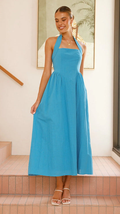 Caden Maxi Dress Cobalt Blue