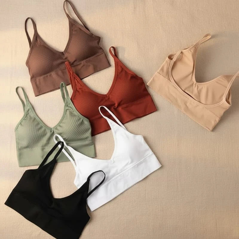Ribbed Bustier Bralette Top