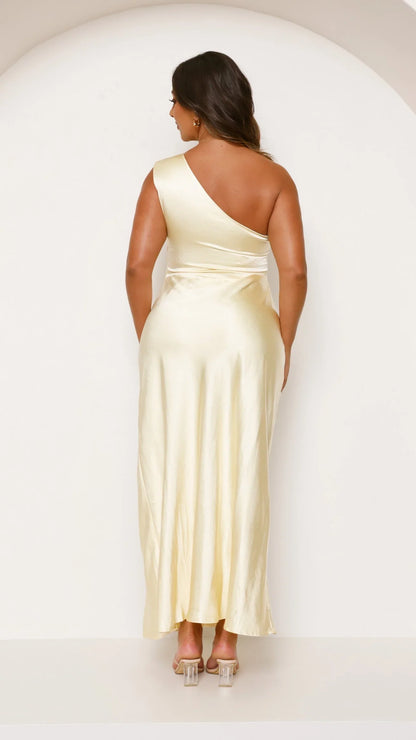 Victoria Maxi Dress Yellow