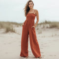 Casual Spaghetti Strap Jumpsuit Rompers