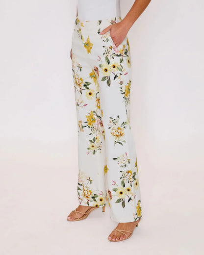 Honey Morning Floral Print Pants