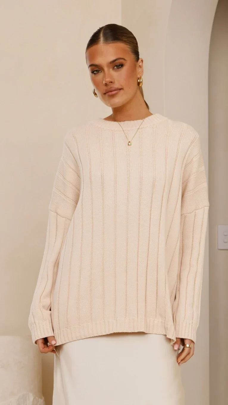 Naiva Oversized Knit Cream
