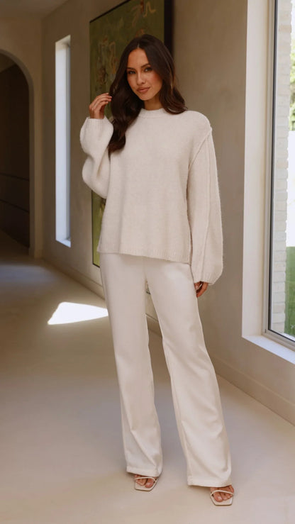 Ally Knit Sweater Cream