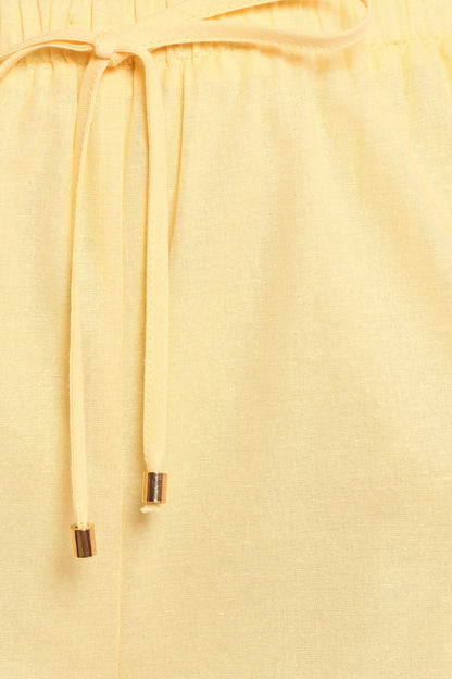 Ember Cotton Pants Butter Yellow