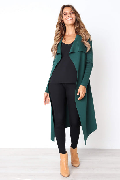 Audrina Cardigan Forest Green