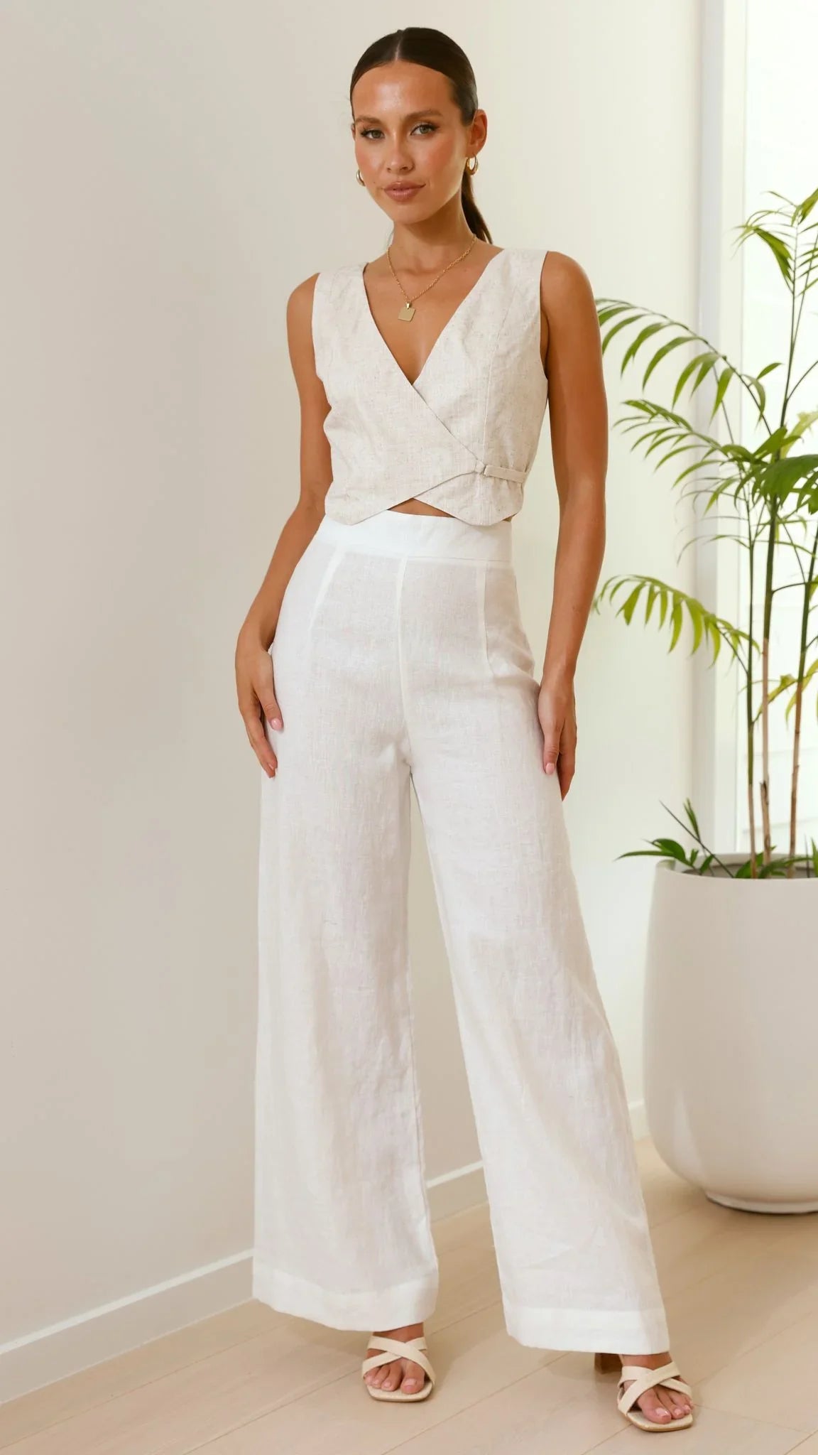 Karah Pants White