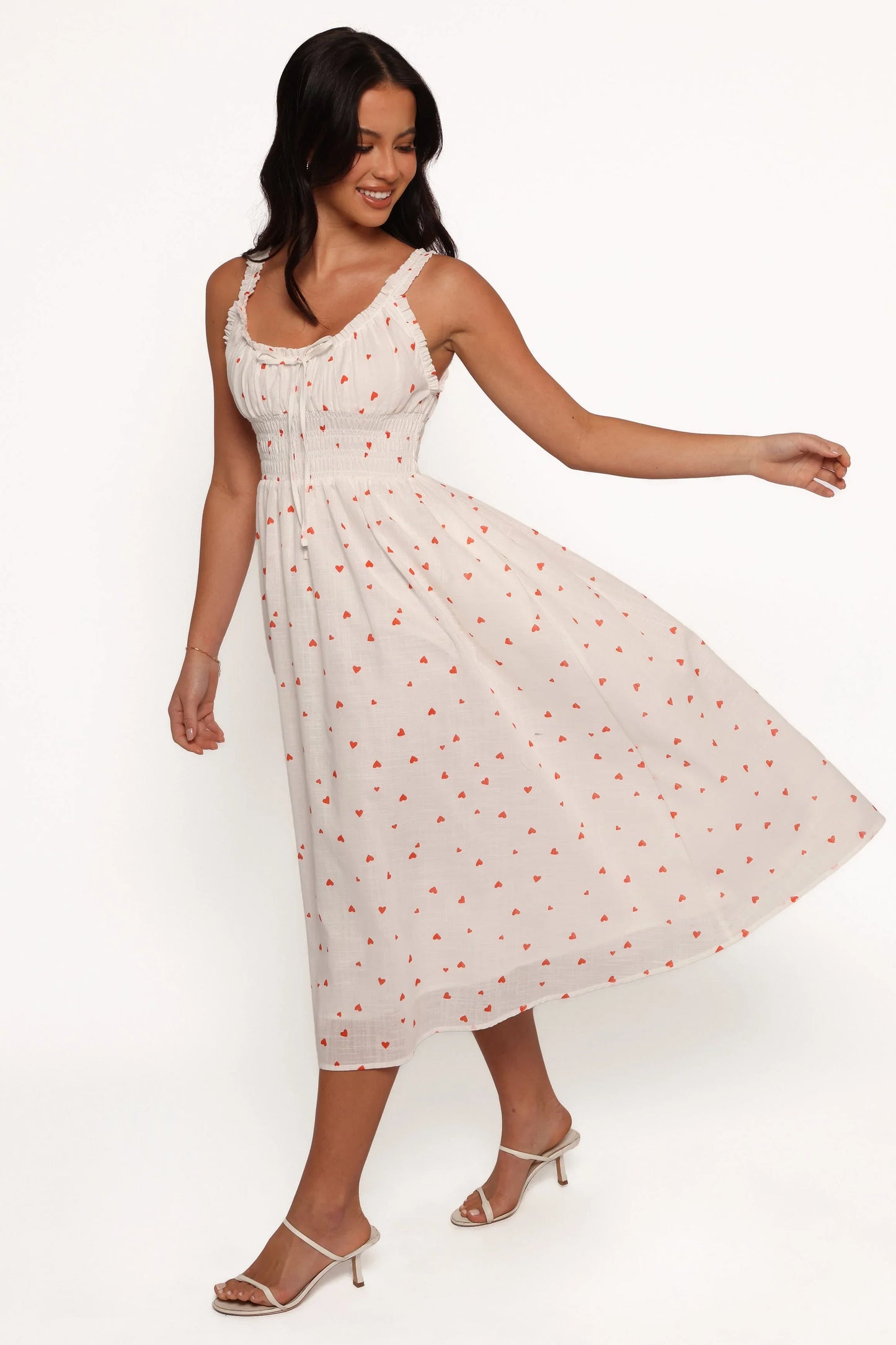 Auguste Midi Dress Ditsy Heart