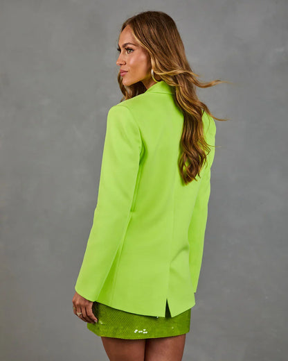 Shari Singular Front Button Blazer