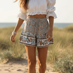 Coastal Wildflower Boho Shorts