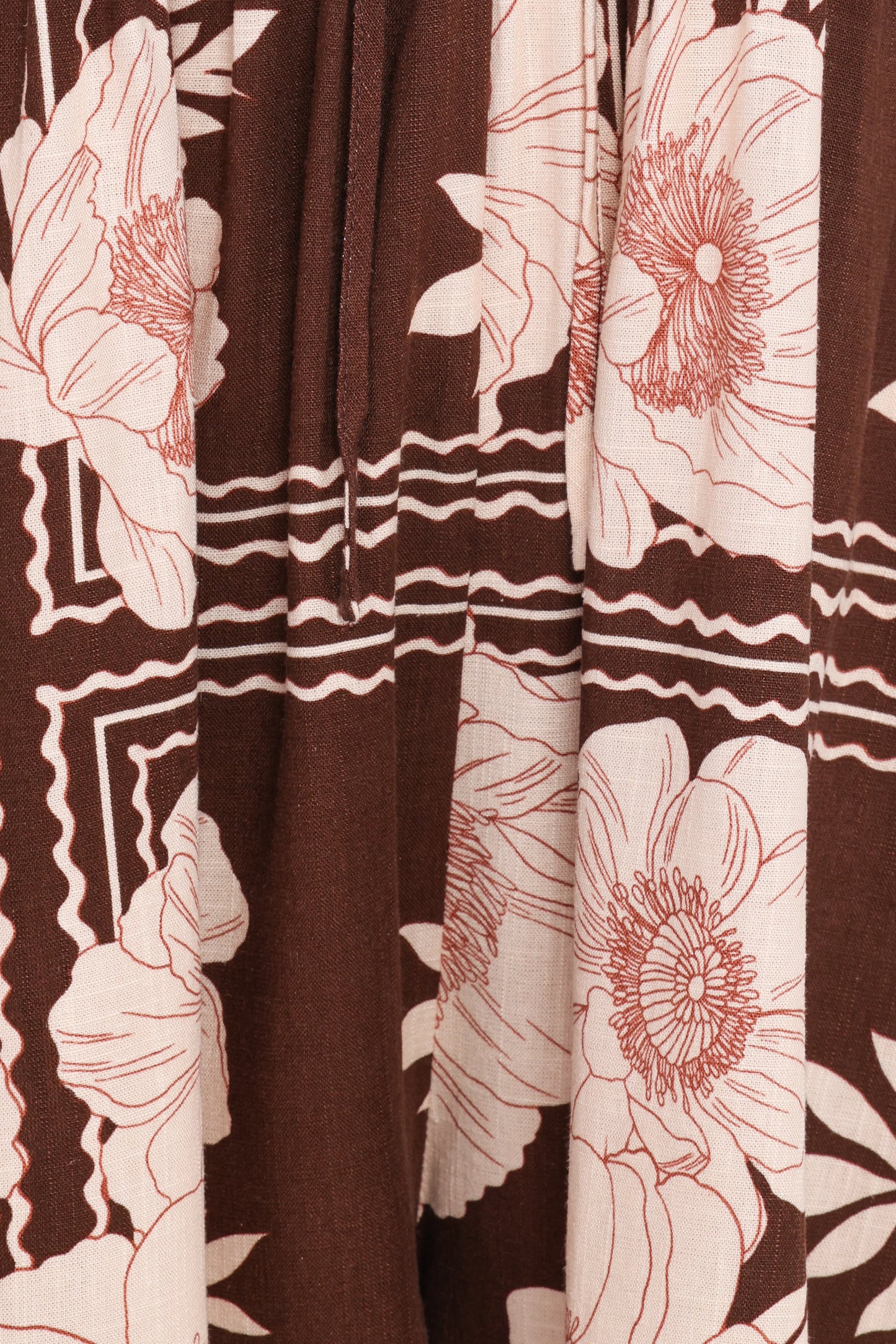 Henley Romper Brown Floral
