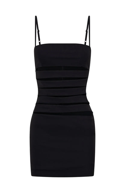 He Wont Hear This Mini Dress Black