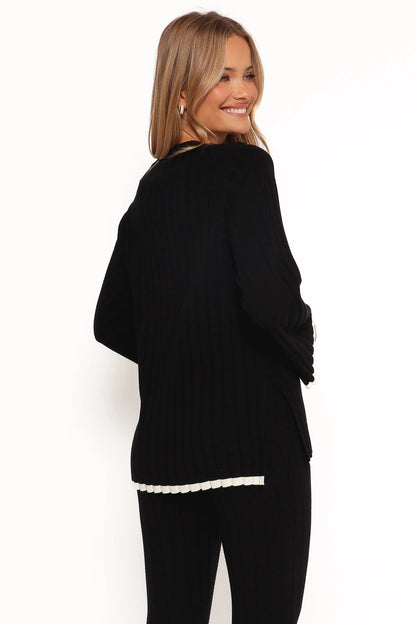 Dora Knit Top Black