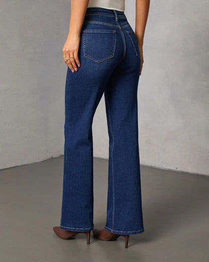 Camelle Super Stretch High Rise Straight Leg Jeans