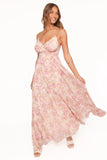 Madilyn Maxi Dress Blurred Pink Floral