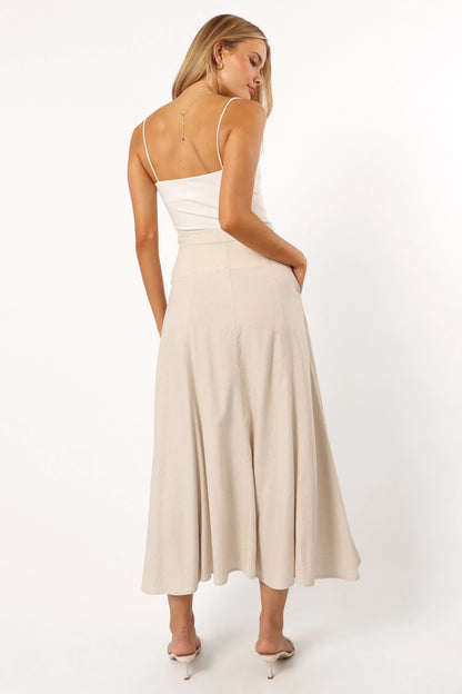 Odetta Maxi Skirt Oatmeal