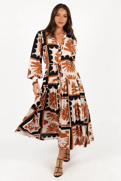 Jules Long Sleeve Dress Multi